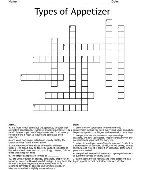 Enter a Crossword Clue. . Flatbread appetizer crossword